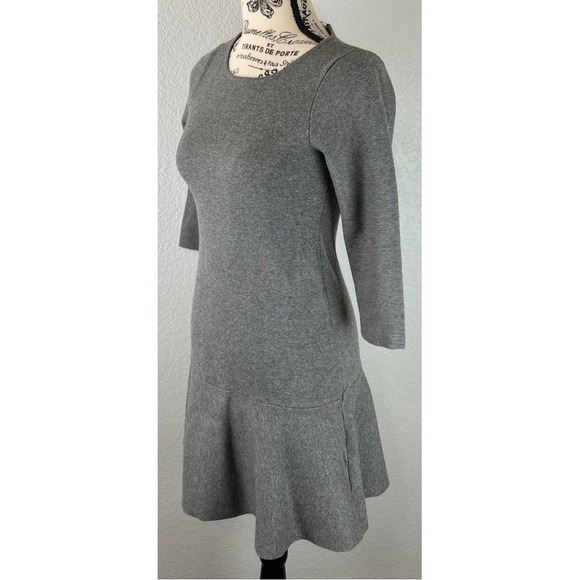 Milly Minis Girls Grey Drop Waist Mini Sweater Dress, size 12 - Picture 3 of 8